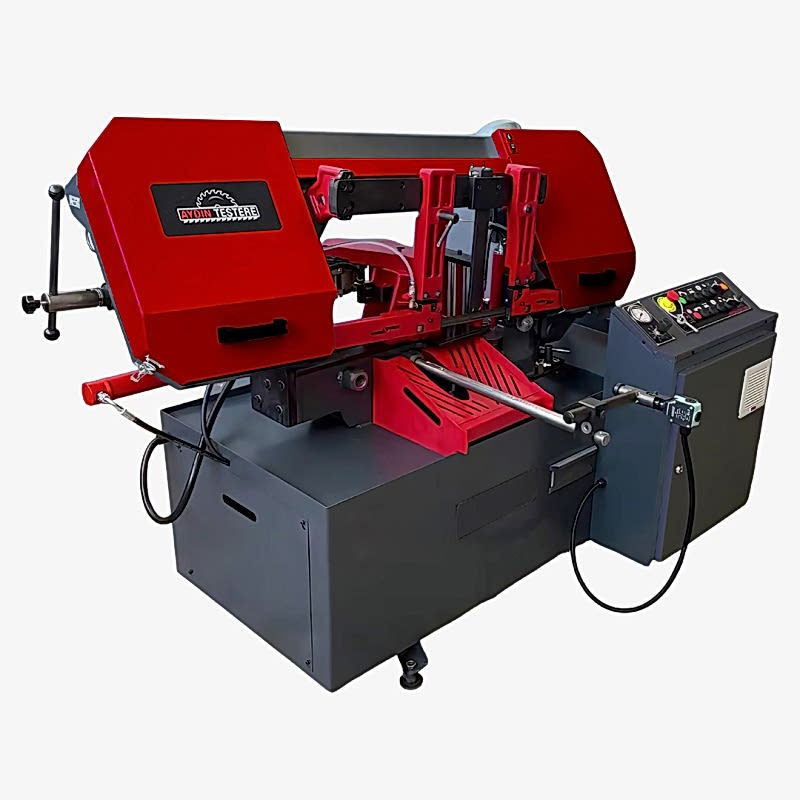 AYD 300FA Sol Yöne Açılı Mafsallı Tam Otomatik Şerit Testere